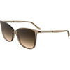 Gafas de sol Calvin Klein para mujer modelo CK25504S con diseño cuadrado, lentes degradadas y detalle metálico elegante