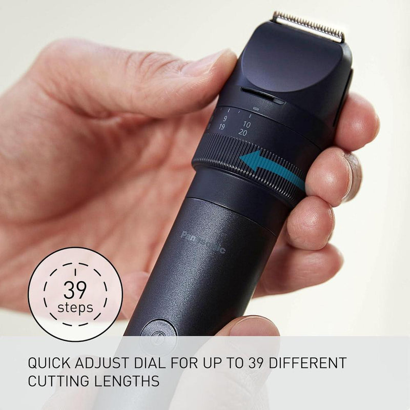 Panasonic Recortadora eléctrica multiforma para barba y cabello con sistema avanzado de cuchillas, impermeable para uso en húmedo y seco