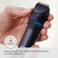 Panasonic Recortadora eléctrica multiforma para barba y cabello con sistema avanzado de cuchillas, impermeable para uso en húmedo y seco