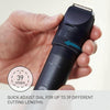 Panasonic Recortadora eléctrica multiforma para barba y cabello con sistema avanzado de cuchillas, impermeable para uso en húmedo y seco