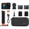 GoPro HERO13 Negro con accesorios: incluye controlador flotante, baterías Enduro, soportes adhesivos, MicroSD 64GB, funda
