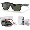 Ray-Ban RB2132 Wayfarer - Lentes de sol cuadrados para hombres y mujeres con kit de gafas de diseñador iWear