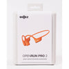 SHOKZ Openrun Pro2 - Auriculares Open Ear, Bluetooth, Inalámbricos, Conducción Ósea, Naranja, Resistente Al Sudor