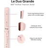 L'ANGE HAIR Le Duo Grande 360° Airflow Styler, plancha y rizador de titanio con ventilación de aire frío para estilo seguro