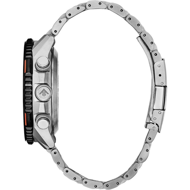 Citizen Reloj Promaster Air Skyhawk Eco-Drive Super Titanium para hombre con cronometraje atómico y cristal antirreflectante