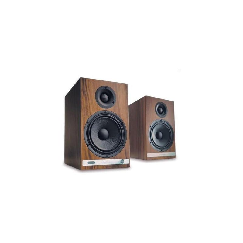Altavoces de Estantería HD6 Premium con Bluetooth 5.0, AptX HD y DAC de 24 bits en Chapa de Madera Real