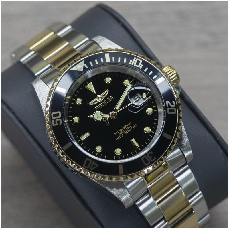 Invicta Reloj de cuarzo Pro Diver para hombre, correa inoxidable, ideal para buceo, resistente al agua 200 m, elegante y funcional