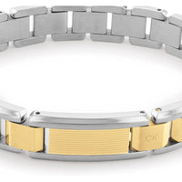 Pulsera de eslabones Calvin Klein para hombre, joyería de acero inoxidable con cierre de gancho fácil, diseño sofisticado