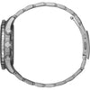 Citizen Reloj cronógrafo Eco-Drive Weekender para hombre en acero inoxidable plateado, esfera negra