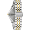 Bulova Reloj de Pulsera clásico de acero inoxidable de dos tonos con diamantes y Quartz para hombre estilo 98D188