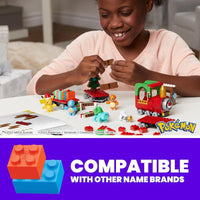 MEGA juguete construcción Pokémon 373 piezas y 4 personajes articulados. Incluye sorpresas para niños