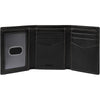 Billetera Trifold de cuero Fossil para hombre con múltiples compartimentos para tarjetas, billetes e identificación