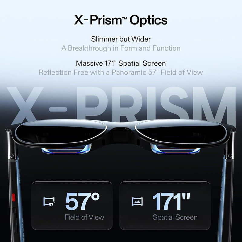 Gafas AR XREAL One Pro con chip X1, óptica X-Prism, sonido Bose, para iPhone, Steam Deck, ROG, Mac, PC y Android