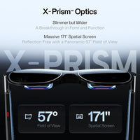 Gafas AR XREAL One Pro con chip X1, óptica X-Prism, sonido Bose, para iPhone, Steam Deck, ROG, Mac, PC y Android