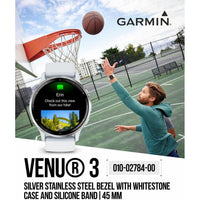Smartwatch Garmin Venu 3 Gps Pantalla Amoled 45 Mm Funciones Avanzadas De Salud Y Fitness 14 Días De Batería