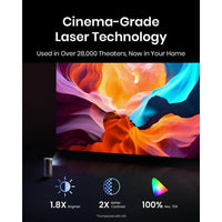 Proyector NEBULA Capsule 3 Láser, Mini TV Inteligente Wi-Fi Portátil con Google TV, Netflix, Dolby Digital y Batería