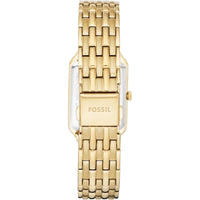 Fossil Raquel Reloj para mujer de cuarzo y acero inoxidable en color dorado con 3 manecillas y calendario