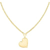 Collar colgante para mujer de acero inoxidable Calvin Klein con dije de corazón y cierre de pinza de langosta