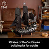 LEGO Icons Captain Jack Sparrow's Pirate Ship Building Set for Adults - Collectible Black Pearl for Pirates of The Caribbean Fans