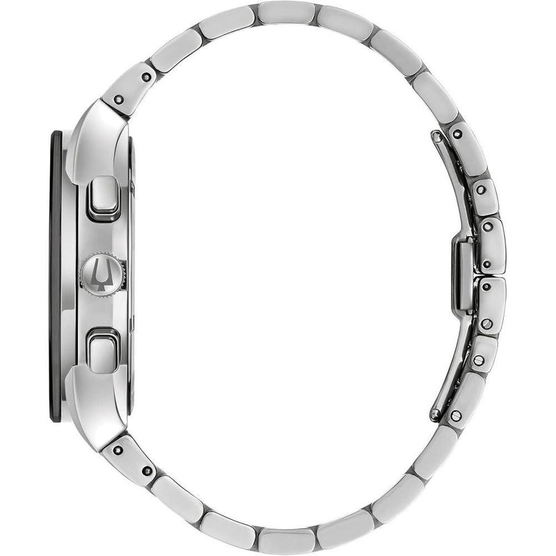 Bulova Modern Millenia Reloj de Pulsera para hombre, cronógrafo, acero inoxidable, calendario día/fecha y cristal abovedado