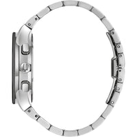 Bulova Modern Millenia Reloj de Pulsera para hombre, cronógrafo, acero inoxidable, calendario día/fecha y cristal abovedado