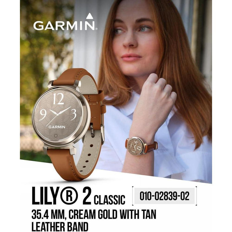 Garmin Lily 2 Classic, Smartwatch Elegante Para Mujeres, Con Gps, Rastreador De Salud, Fitness Y Pagos Sin Contacto