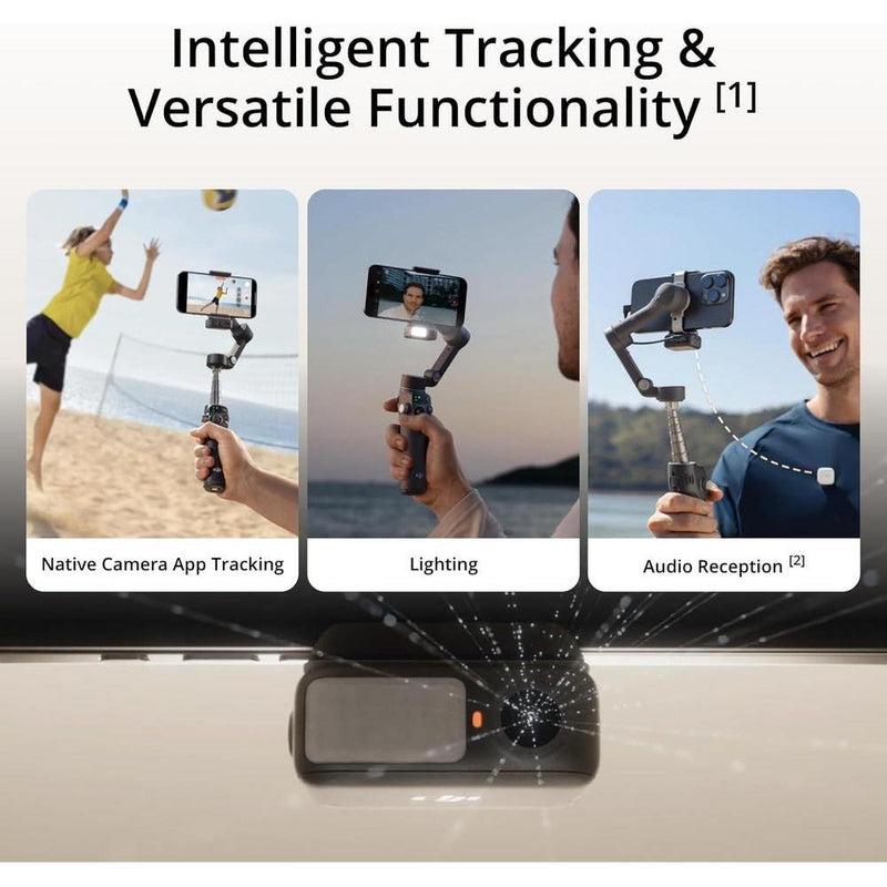 DJI Osmo Mobile 7P Estabilizador Gimbal para iPhone y Android con seguimiento, extensión, trípode y carga