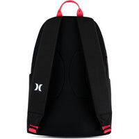 Hurley Mochila gráfica negra, diseño duradero y cómodo para adultos con bolsillo para botella y gráficos vibrantes