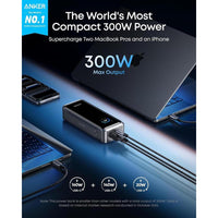 Anker Power Bank, 3 puertos, 26,250mAh, máximo 300W, carga bidireccional, TSA aprobado, control app, para MacBook iPhone