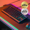 SteelSeries Apex 3 TKL RGB, teclado para juegos; compacto, iluminación RGB, resistente al agua y polvo, silencioso