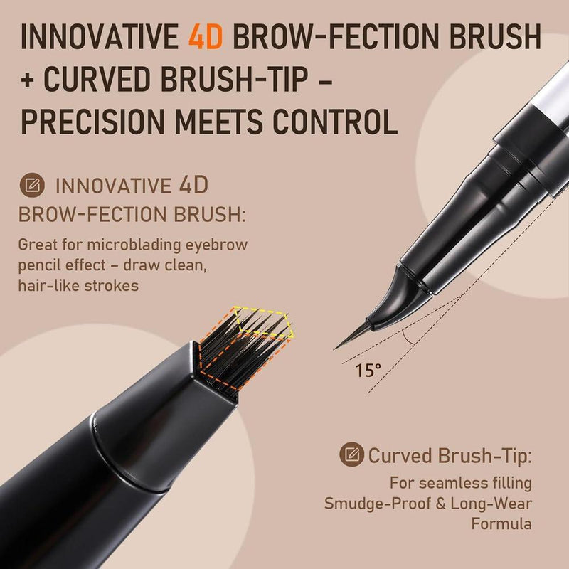 Lápiz de Cejas Doble Punta 4D Brow-Fection