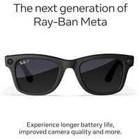 Ray-Ban Meta Wayfarer (Gen 2) - Matte Black · Polarized Graphite
