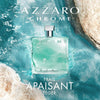 Azzaro Chrome Azure Eau de Toilette fresca y acuática para hombre, ideal para el verano, fragancia amaderada y terrosa