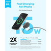 Anker Zolo Cargador inalámbrico magnético con certificación Qi2 de 15W, compatible con MagSafe para iPhone y AirPods