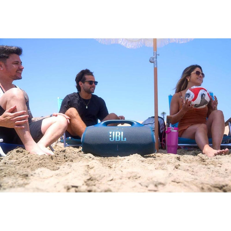 JBL Boombox 4 - Altavoz portátil impermeable con sonido masivo, 34 horas de reproducción y conexión Auracast negro
