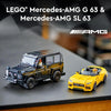 LEGO Speed Champions Mercedes-AMG G 63 y SL 63: Juego de construcción F1 para niños y coleccionistas con detalles auténticos