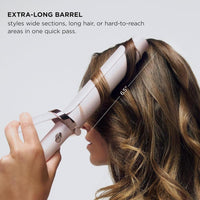 T3 SinglePass Curl X Rizador de barril cerámico extra largo con 9 ajustes de calor para resultados duraderos y estilo rápido