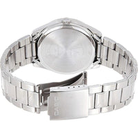 Reloj Casio Quartz para hombres con diseño en acero inoxidable y movimiento de cuarzo preciso, incluye batería