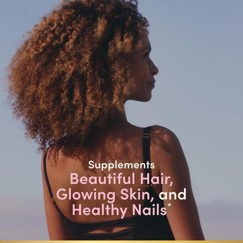 Suplemento Vitaminico Avanzado para Cabello, Piel y Uñas con Biotina y Ácido Hialurónico de Nature's Bounty