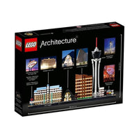 LEGO Architecture Skyline Collection Las Vegas, kit de construcción de 487 piezas, recrea atracciones icónicas de la ciudad