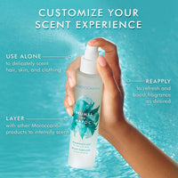Mist Fragancia Moroccanoil para cabello y cuerpo, con aceite de argán y vitamina E, aroma ámbar y floral dulce