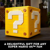 LEGO Super Mario 64 Bloque de Interrogación Set de Construcción para Fanáticos Adultos con 10 Minifiguras y 4 Niveles