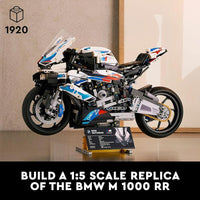 LEGO Technic BMW M 1000 RR Kit de modelo para adultos, con características auténticas y detalles de exhibición
