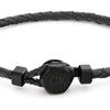 Pulsera de cuero trenzado para hombre de Calvin Klein con cierre hexagonal, estilo audaz y moderno, ideal para diversas ocasiones