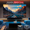 Proyector portátil con WiFi, Bluetooth, compatible con 4K, enfoque eléctrico, cine en casa y exterior, ideal para todas las habitaciones