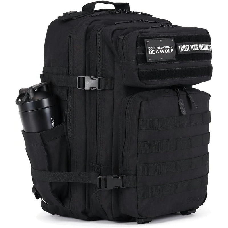 WOLFpak Mochila táctica de negro alfa 45L para acampada y senderismo