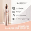 Eyebrow & Facial Trimmer Recortadora de cejas y facial recargable 2 en 1 con luz LED