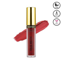 Armaf Beauté True Matte Liquid Lipstick - Lápiz labial de larga duración, color carmín profundo