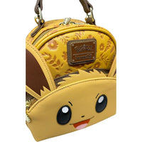 Loungefly Pokemon Eevee Cosplay - Bolso convertible de doble correa para mujer en color marrón