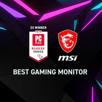 Monitor para juegos MSI MAG 274CF E20 con resolución FHD, 200Hz, 0.5ms, HDR, Adaptive Sync, HDMI y DisplayPort, negro